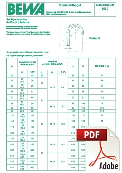 Rundstahlbügel - Form B