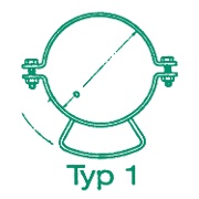 Isoliersattel - Typ 1